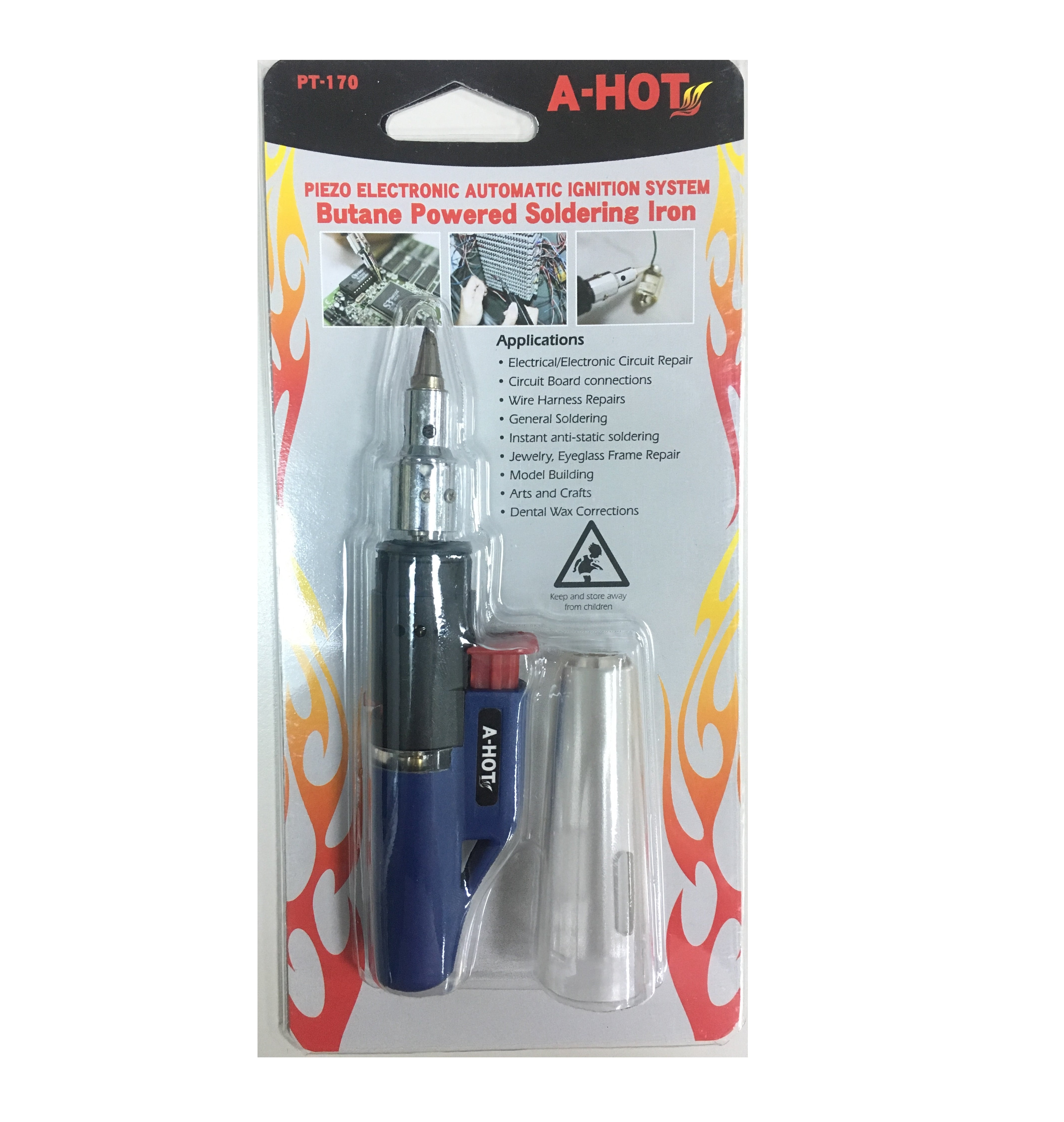 Cordless Soldering Iron A-HOT Soldering Factory PT-170 Blue