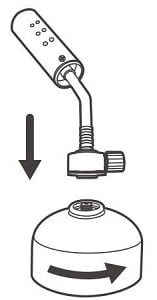 Butane gas  torch Screw Type