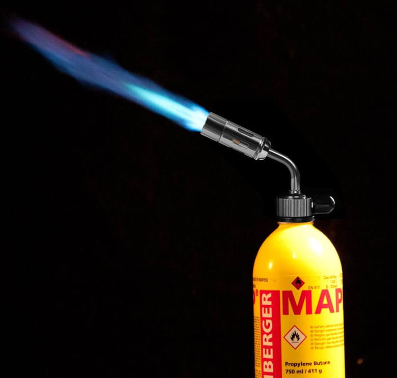 Gas Brazing Torch fire