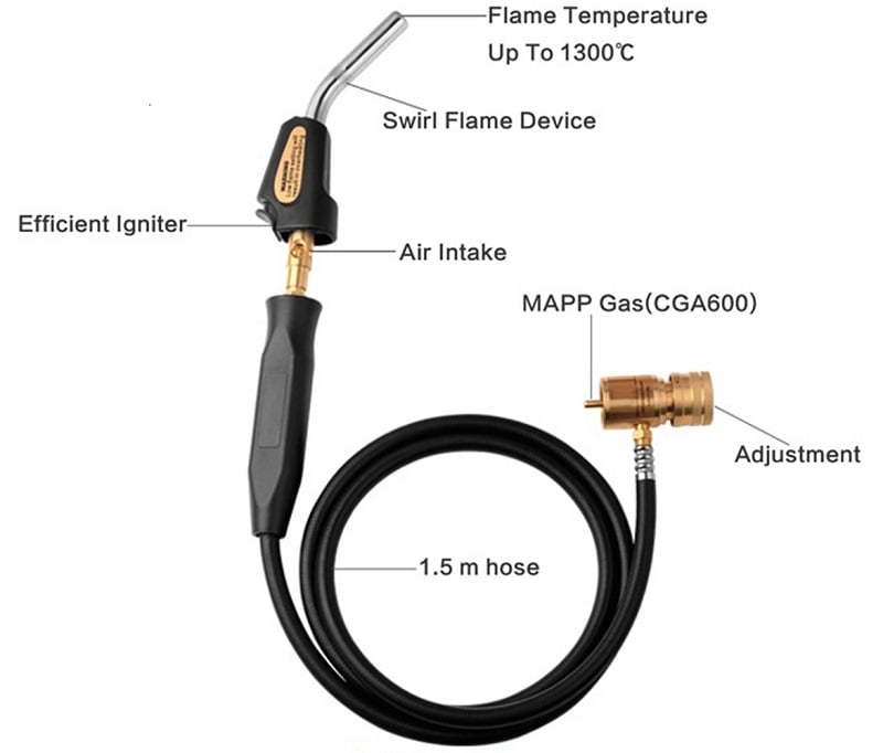 MAPP Propane Blow Torch Trigger-Start Torch